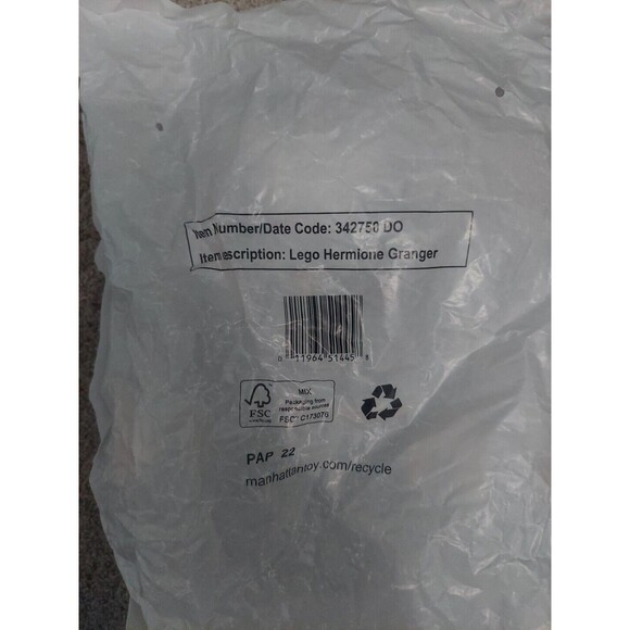 *NWT Harry Potter LEGO Hermione Granger Plush 13" - Picture 3 of 3